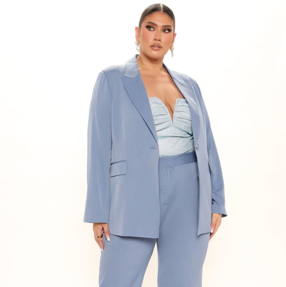 Only you Dusty blue blazer set